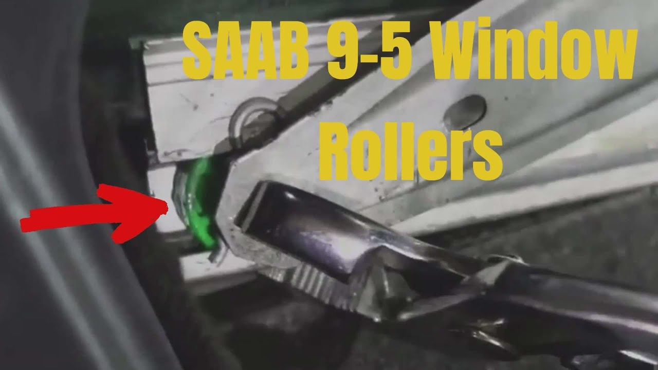 Как заменить ролики переднего стекла SAAB 9-5 1999-2009 (Часть 1)