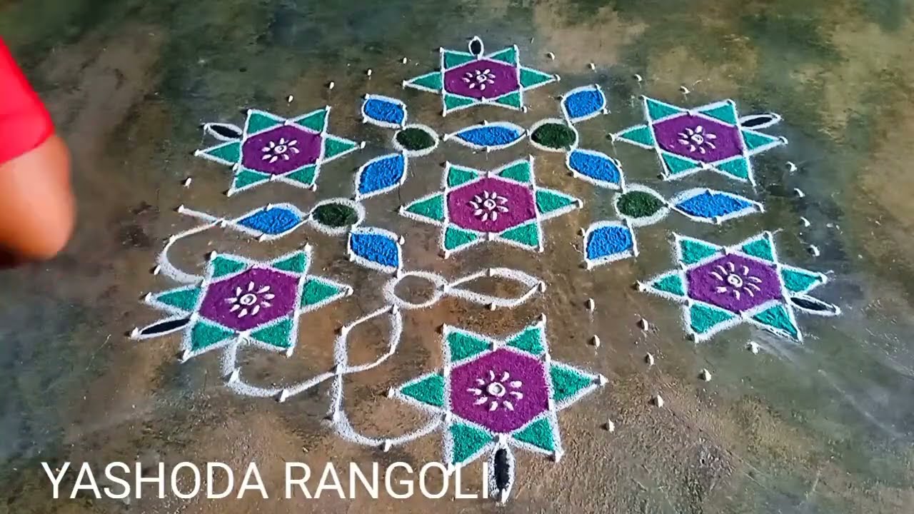 Maha shivaratri special🌺 15+8 dots beautiful🌺 easy rangoli design