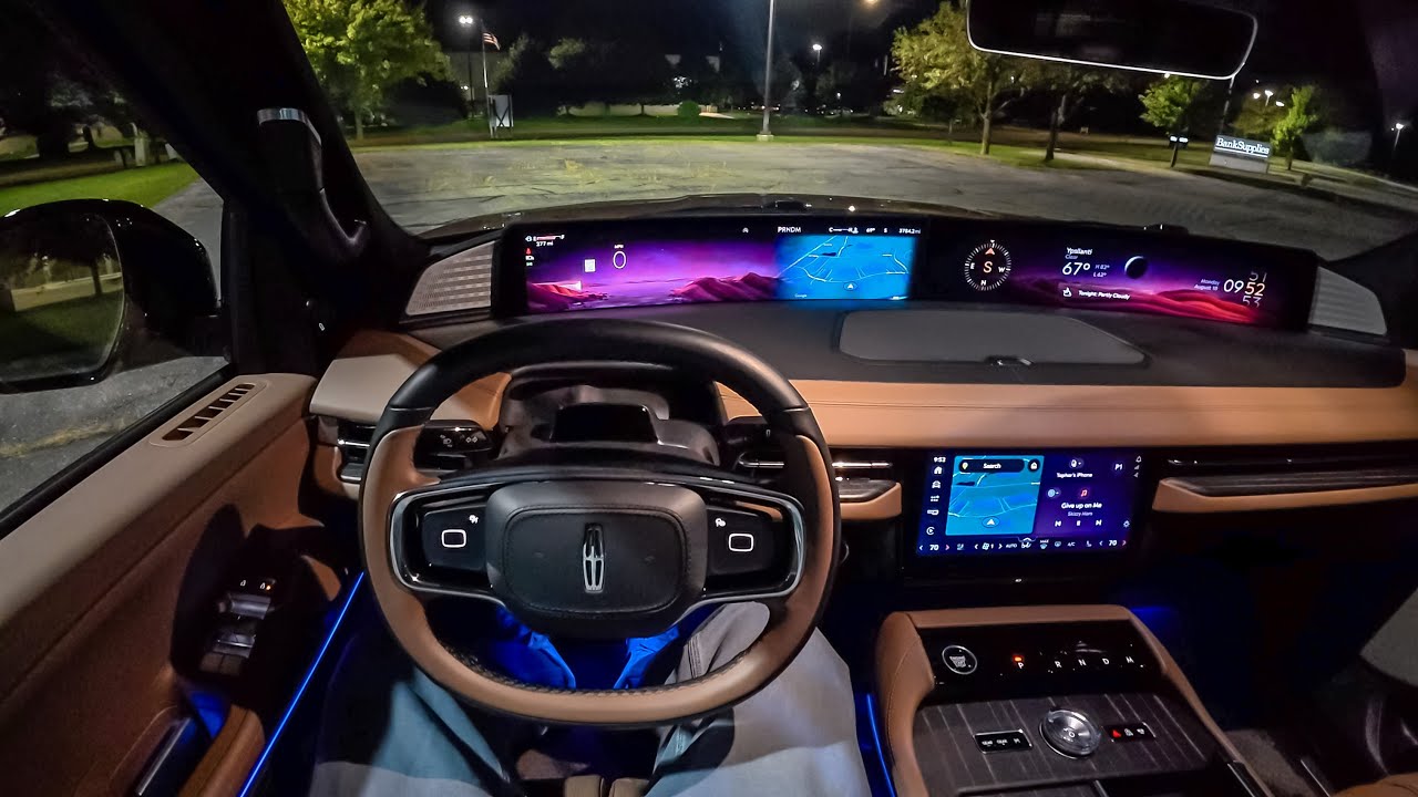 2025 Lincoln Navigator 4x4 Black Label - POV Night Drive (Binaural Audio)