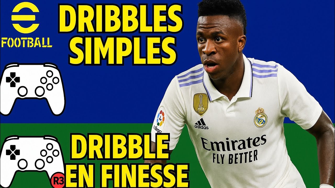 Les dribbles simples sur eFootball mobile