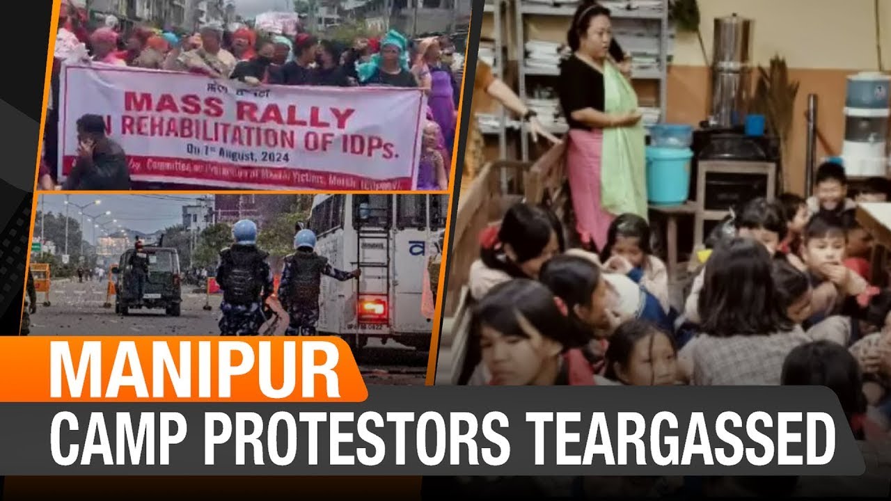 Manipur Violence | Clashes in Imphal after security forces fire teargas at relief camp protestors