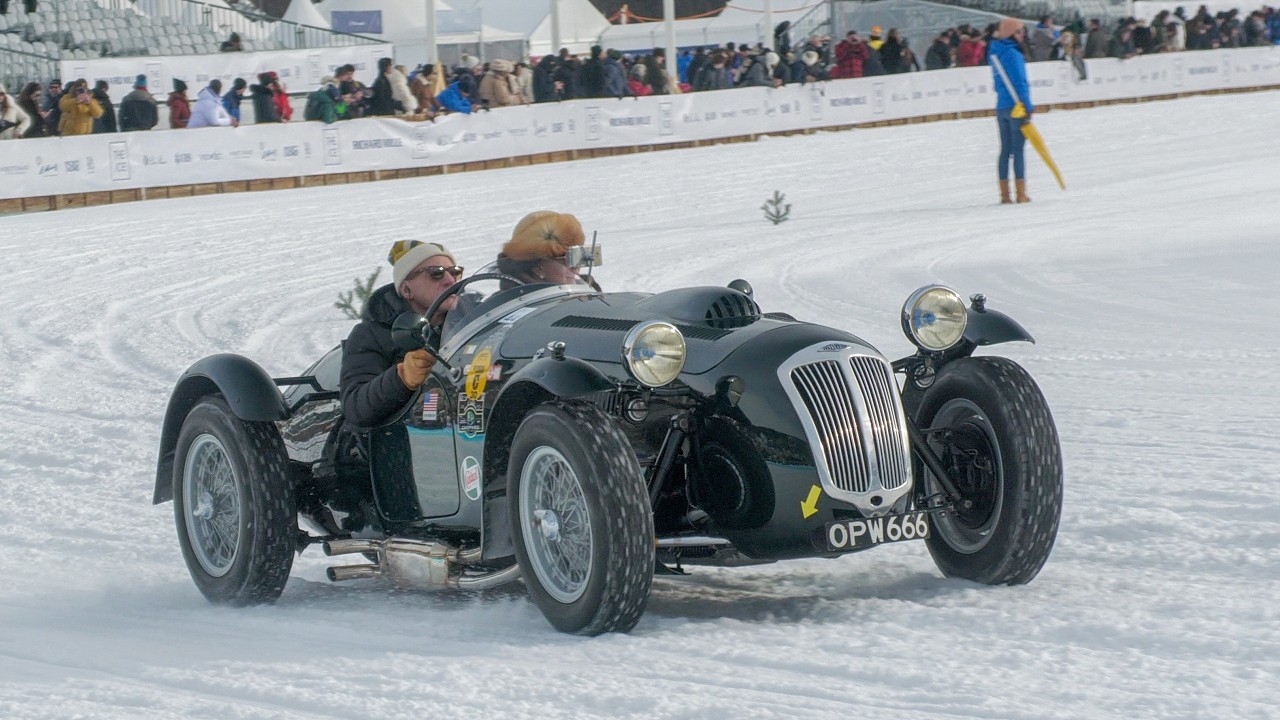 Fraser Nash Le Mans Replica MKII driving at The ICE 2025