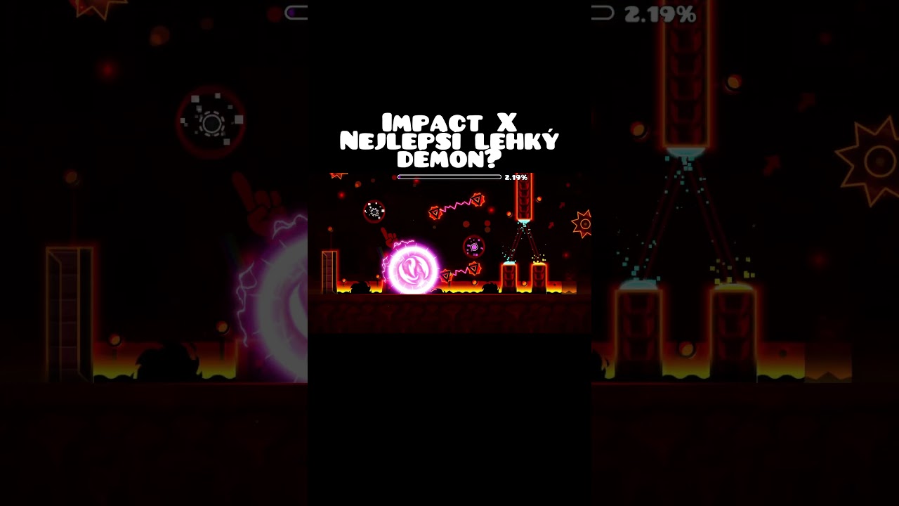 Najlep&scaron;&iacute; ľahk&yacute; d&eacute;mon? (Impact X 100%)  #gd #gddemon#shorts #geometrydash