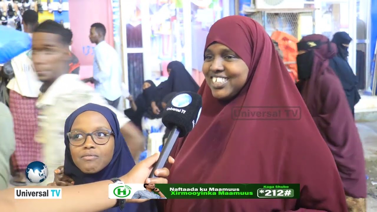 Suuqyada Xamar oo habeenkii ciriiri noqday iyo Shacabka oo u diyaar-garoobaya munaasabadda Ciidda.