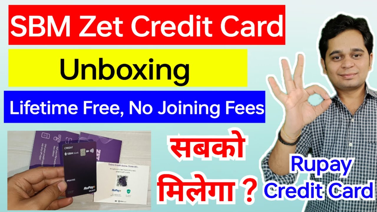 SBM Zet Credit Card Unboxing | Lifetime Free No Joining No Annual Charges | Zet Credit Card Unboxing