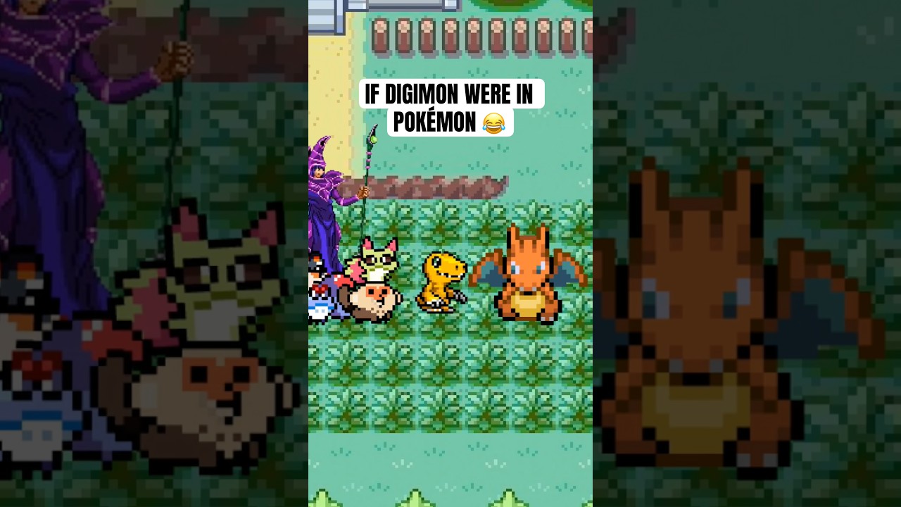 Если бы Digimon были в Pokemon 😂 #покемон #дигимон #clashofcritters