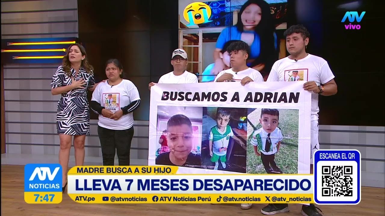 Madre busca desesperadamente a su hijo desaparecido desde hace 7 meses
