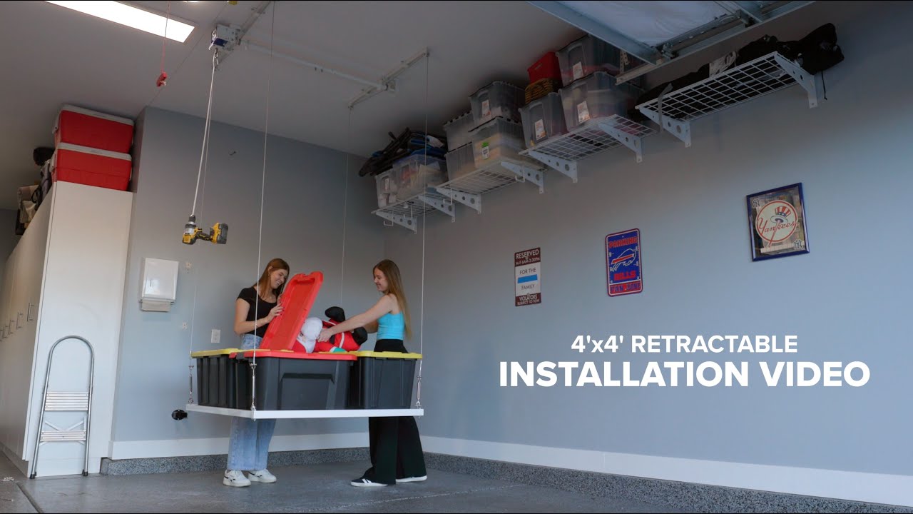 4'x4' Retractable Installation Video - CeilingSAM