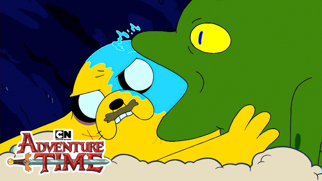 Jake Gets Eaten by the Mega Frog 🐸| Adventure Time | Cartoon Network