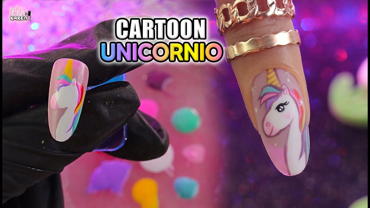 te ENSEÑOo hacer un UNICORNIO paso a paso *super fácil |NailsByKaren