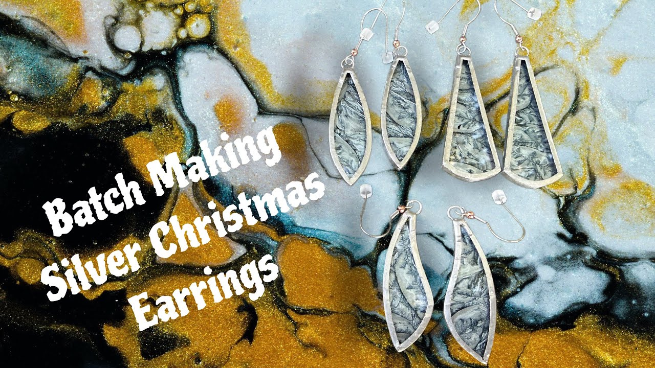 Van Gogh glass earring making process