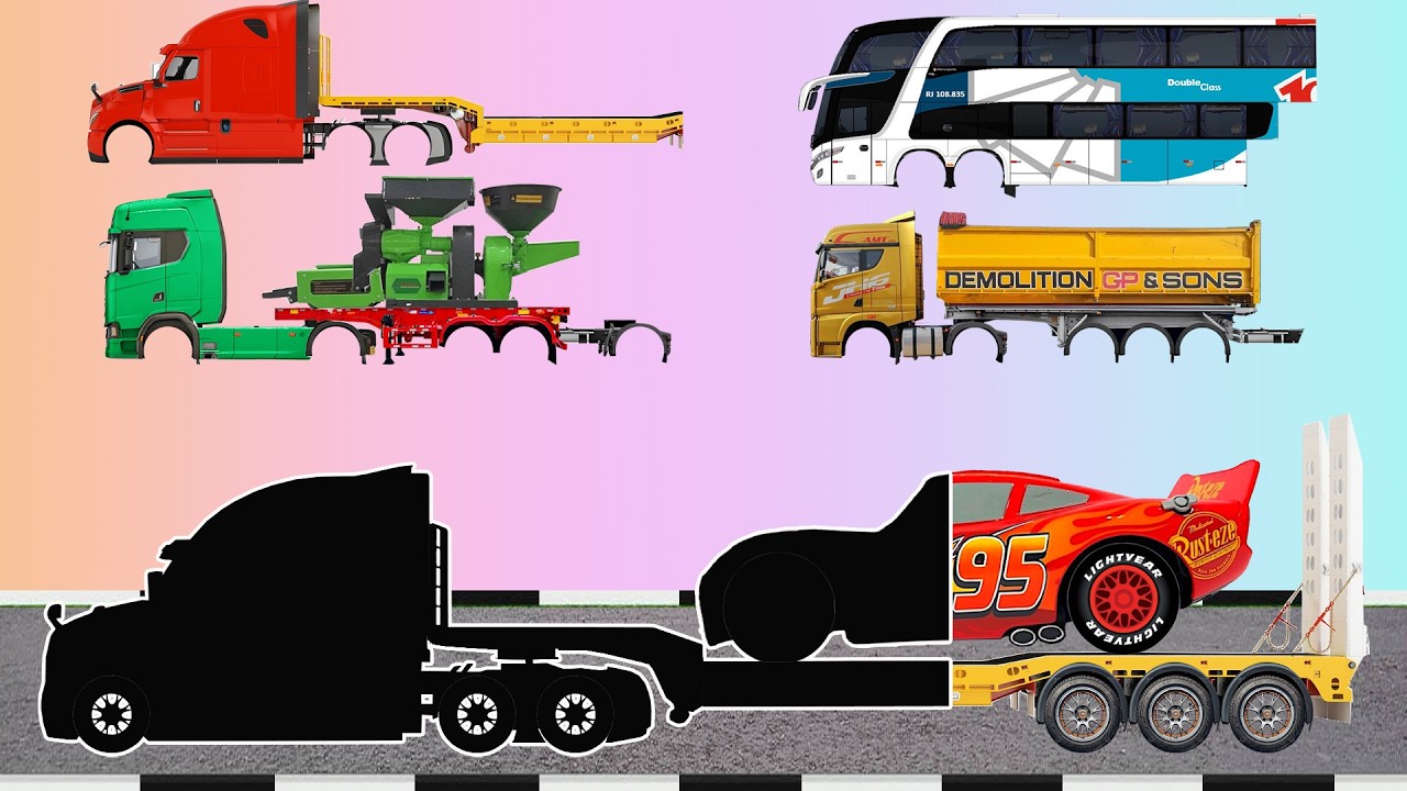Menebak Gambar Karoseri Truk Panjang Dengan Benar, Carrier Car, Mobile Crane, Bottom Dump Truk