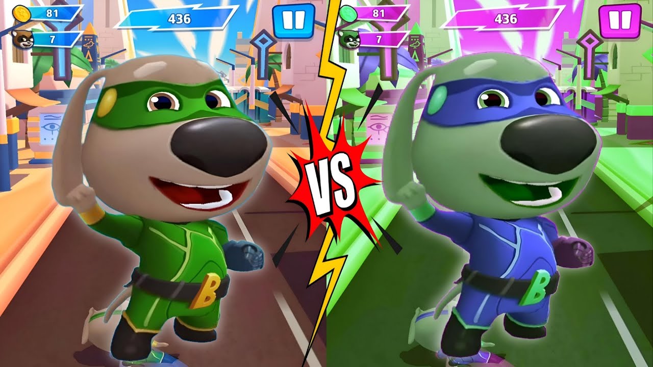 Talking Tom Hero Dash - 2 x Ben - Gameplay, Android - Lilu