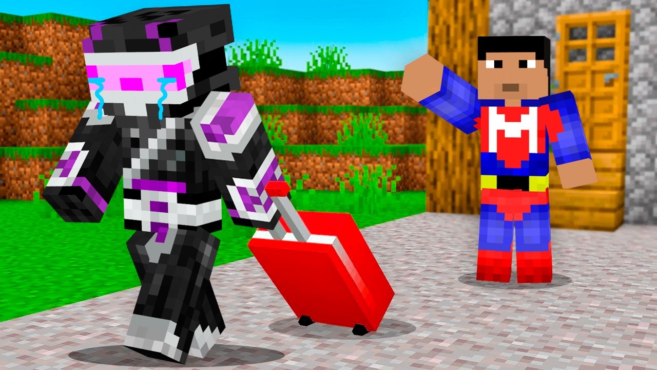 NACHO SE VA DE CASA PARA SIEMPRE EN MINECRAFT TROLL 😢