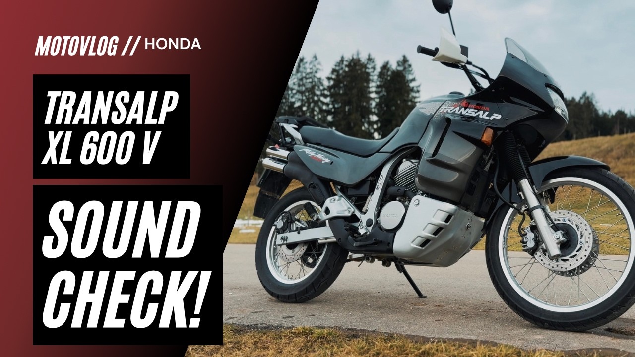 PURE SOUND CHECK! // HONDA TRANSALP XL 600 V | No commentary Motovlog