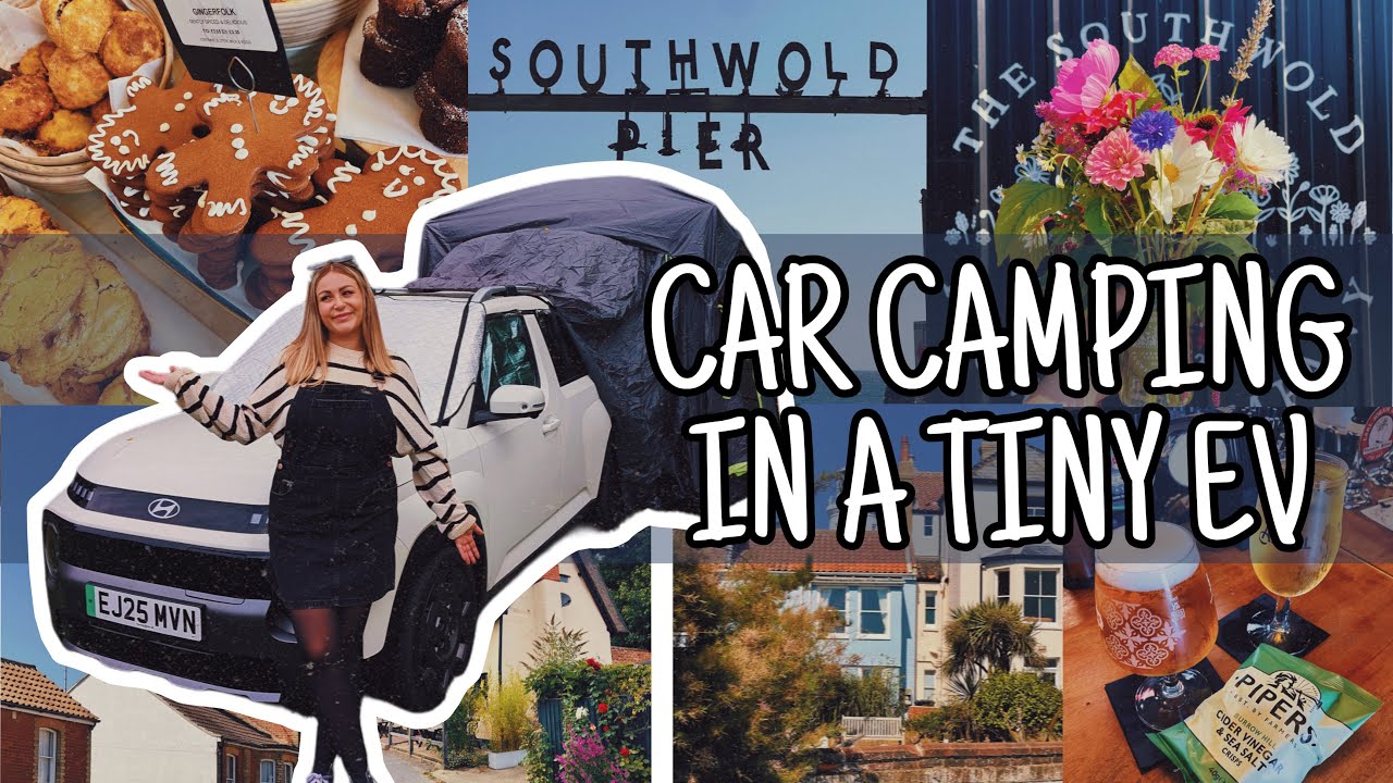 Camping in the Hyundai INSTER | Compact EV Camper Adventure in Suffolk