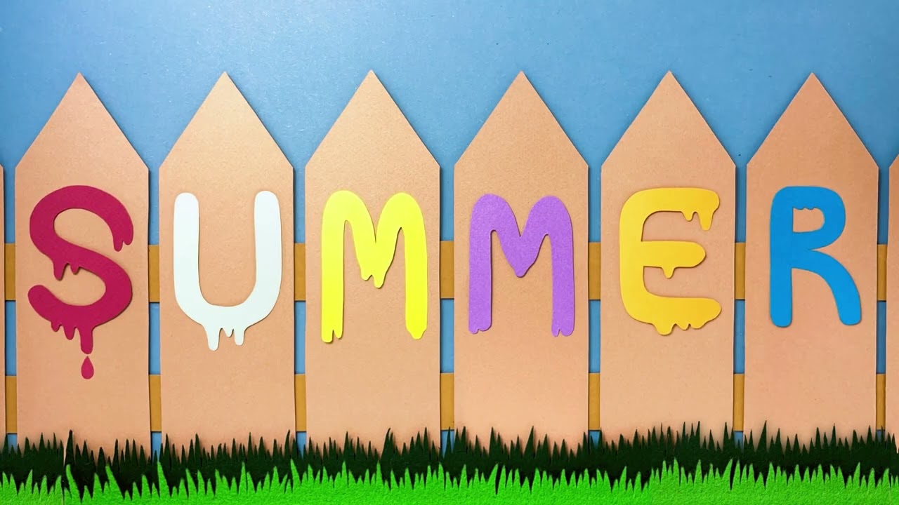 summer paper stop motion animation