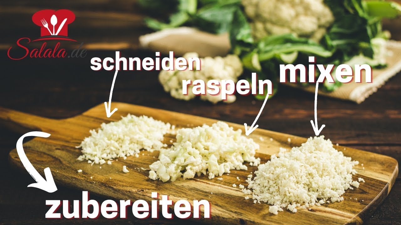 3 Arten BLUMENKOHLREIS 🍚 einfach selber zu machen // Low Carb und Keto