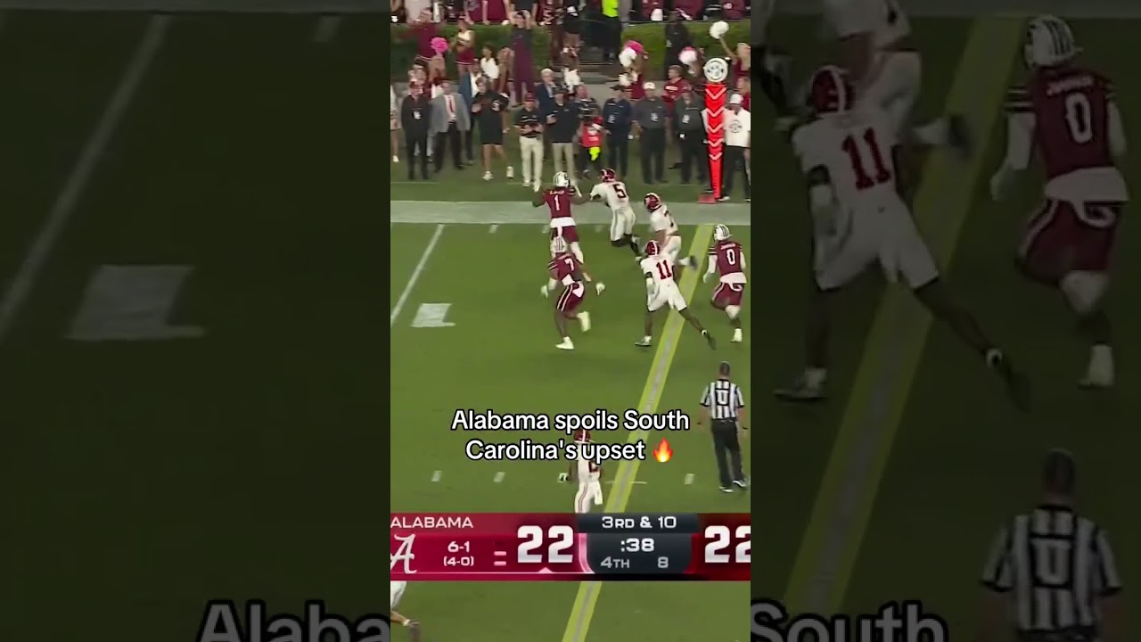Самая безумная победа Алабамы над Южной Каролиной #nfl #nflfootball #goofynfl #cfb #nflmemes #viral