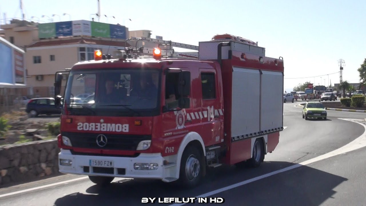 [BOMBEROS TENERIFE] inside view Wachalarmierung | Autobomba 14 Parque San Miguel | Pressluft