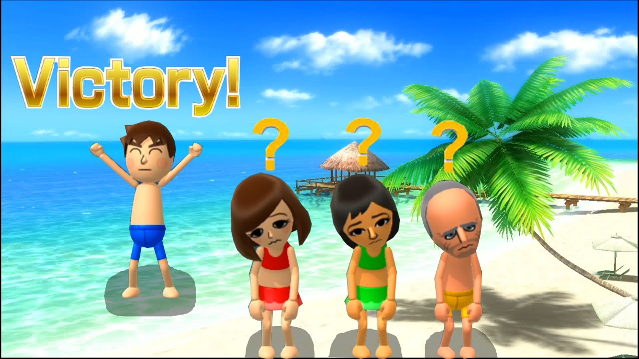 Wii Party U Minigames - Silencer Vs Mizuho Vs Xixi Vs Jesus(Expert Difficulty)