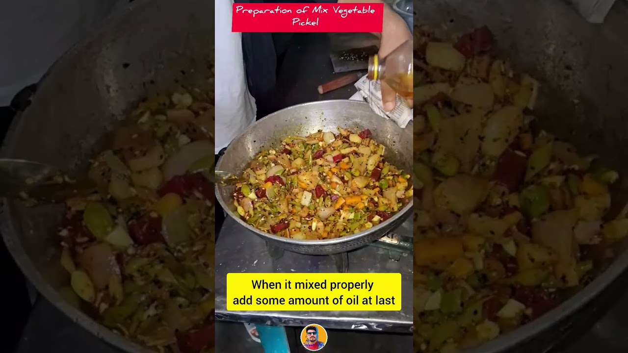 Mix Vegetable Pickles Preparation 