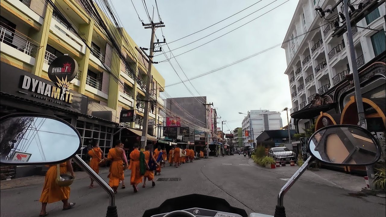 Morning drive along soi korpai,soi baukhao,soi diana,soi honey.4k 60fps.