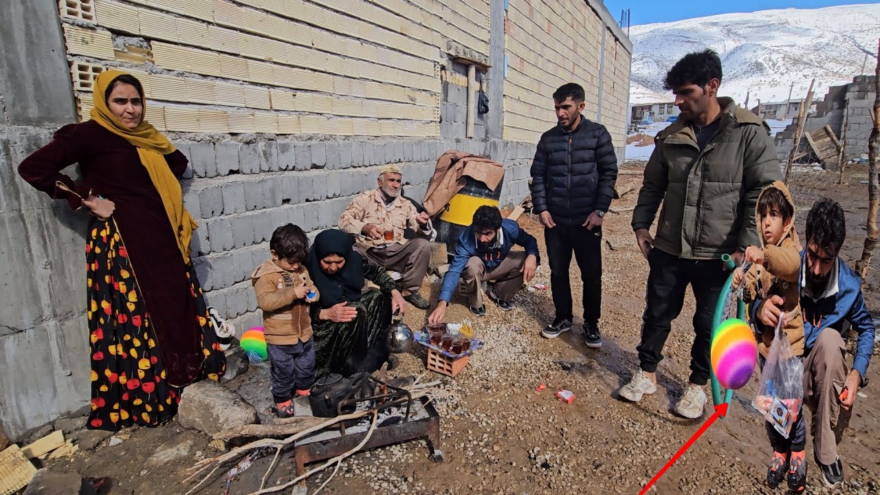 Zahra's nomadic family's efforts on a snowy day to build a better future