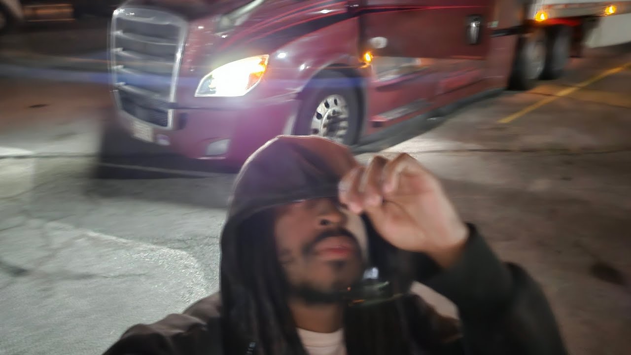 POV Truck Driver coffee run + Morning delivery #camping #solotravel #trucker #trucking 