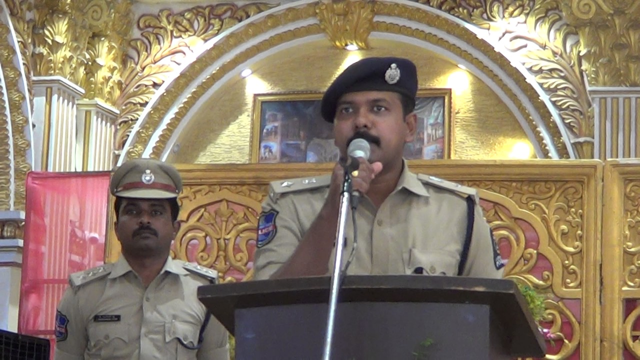Joel Davis,IPS, DCP Central Zone speech in Mega Health camp/PRO HYDERABADPOLICE
