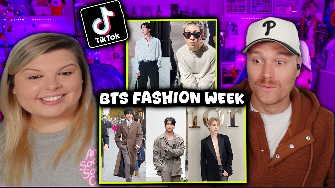 Неделя моды BTS в TikTok [Чимин Чонгук, Тэхён, РМ Джин] | Реакция