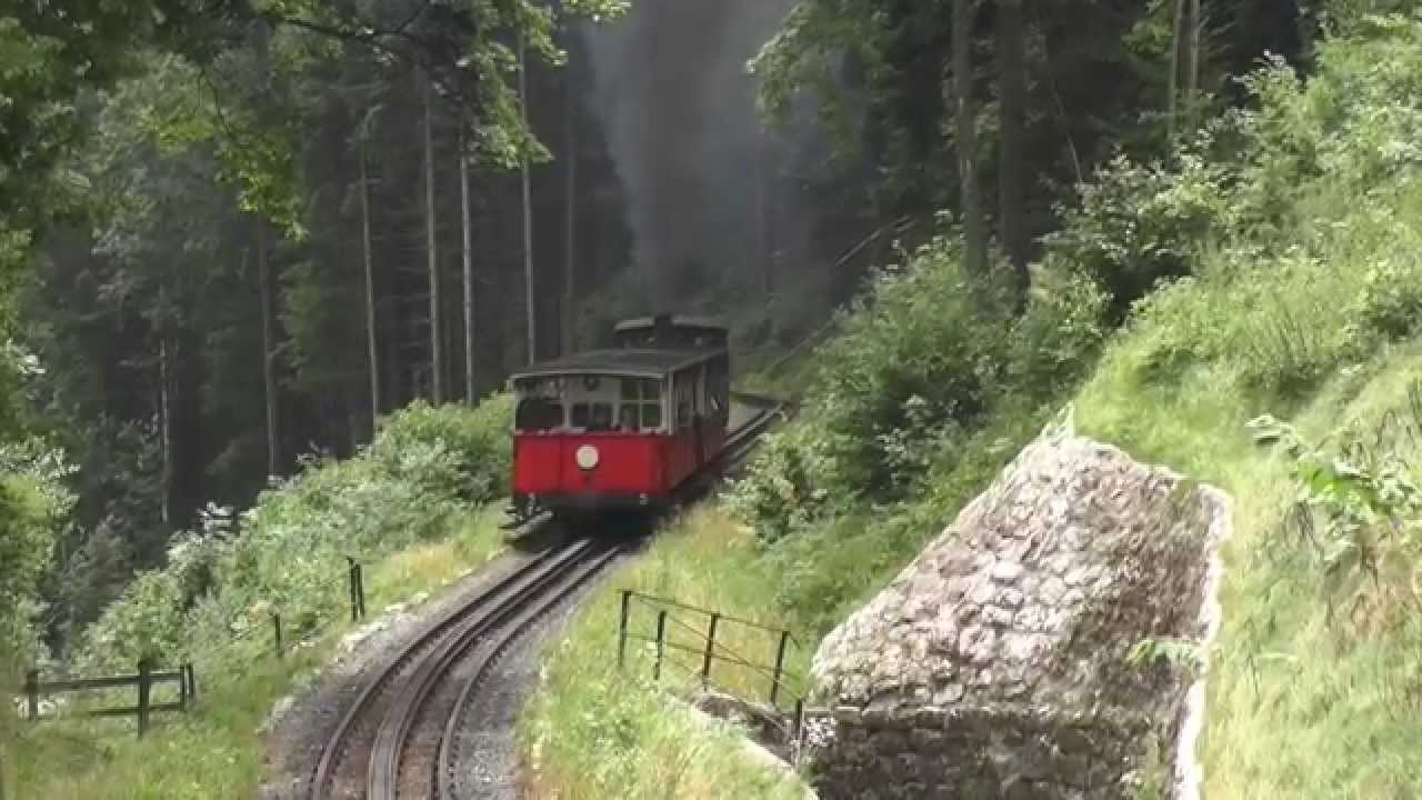 Achenseebahn Zugkreuzung in Eben