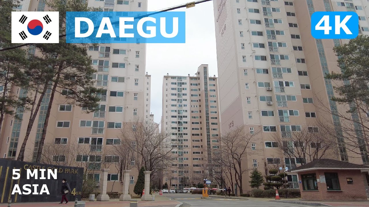 🇰🇷 South Korea - Daegu: 5 Minutes Walking Tour - 4K