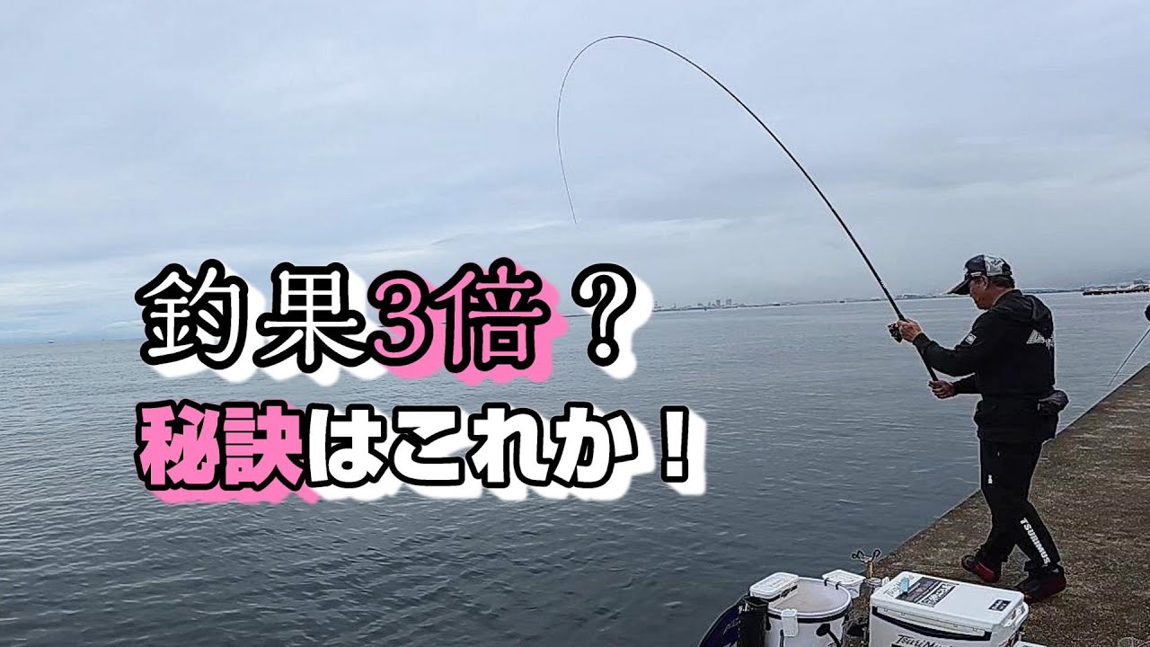 チヌは居る！エサまでの到着時間を操作
