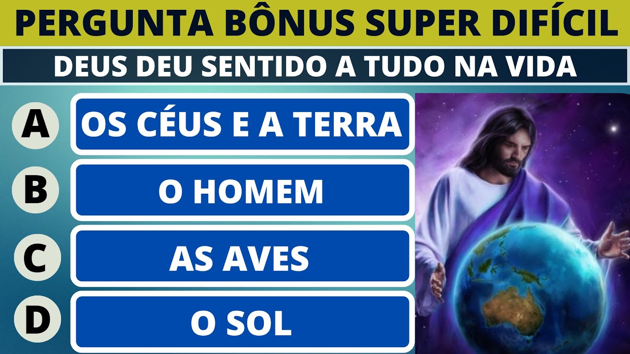 13 PERGUNTAS BÍBLICAS FÁCIL E MÉDIA DA PALAVRA DE DEUS COM REFERÊNCIAS
