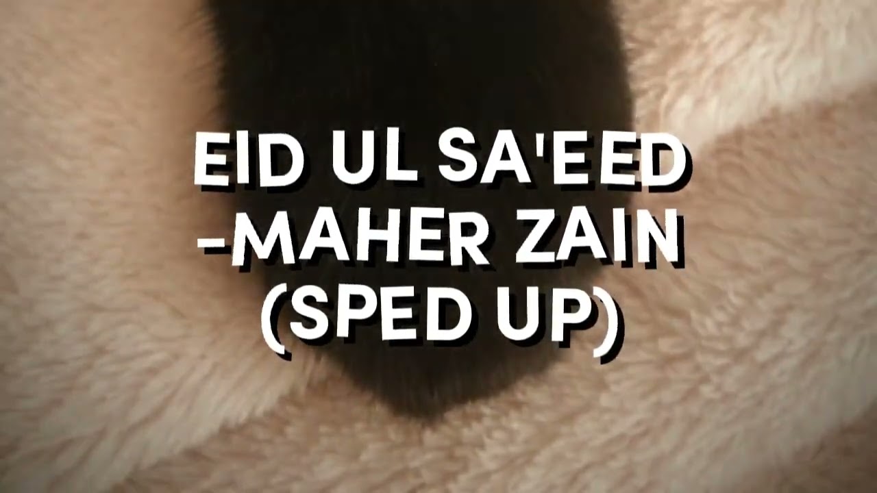 eid ul sa'eed -maher zain (sped up)