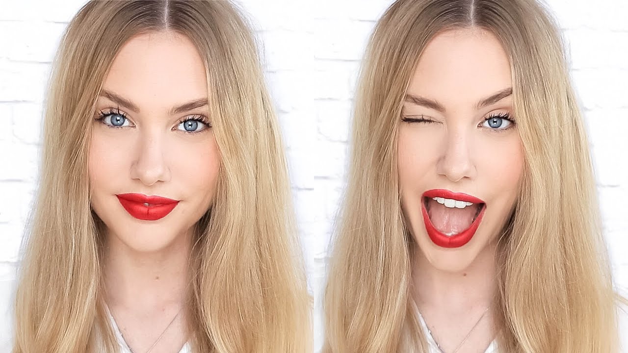 Everyday Casual Red Lip Makeup Tutorial  ♥ stephaniemaii ♥