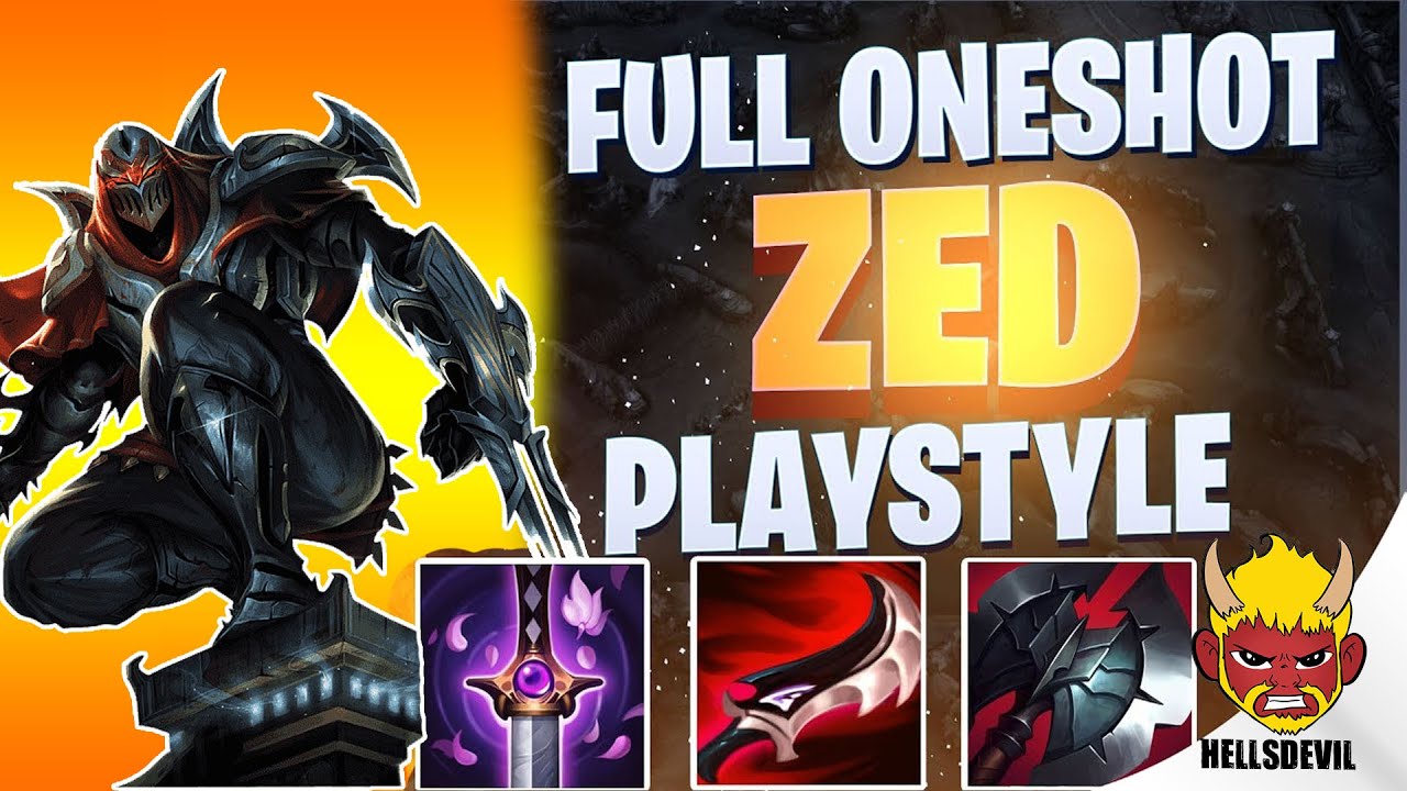 WILD RIFT | Full Oneshot Zed Playstyle | Challenger Zed Gameplay | Guide & Build