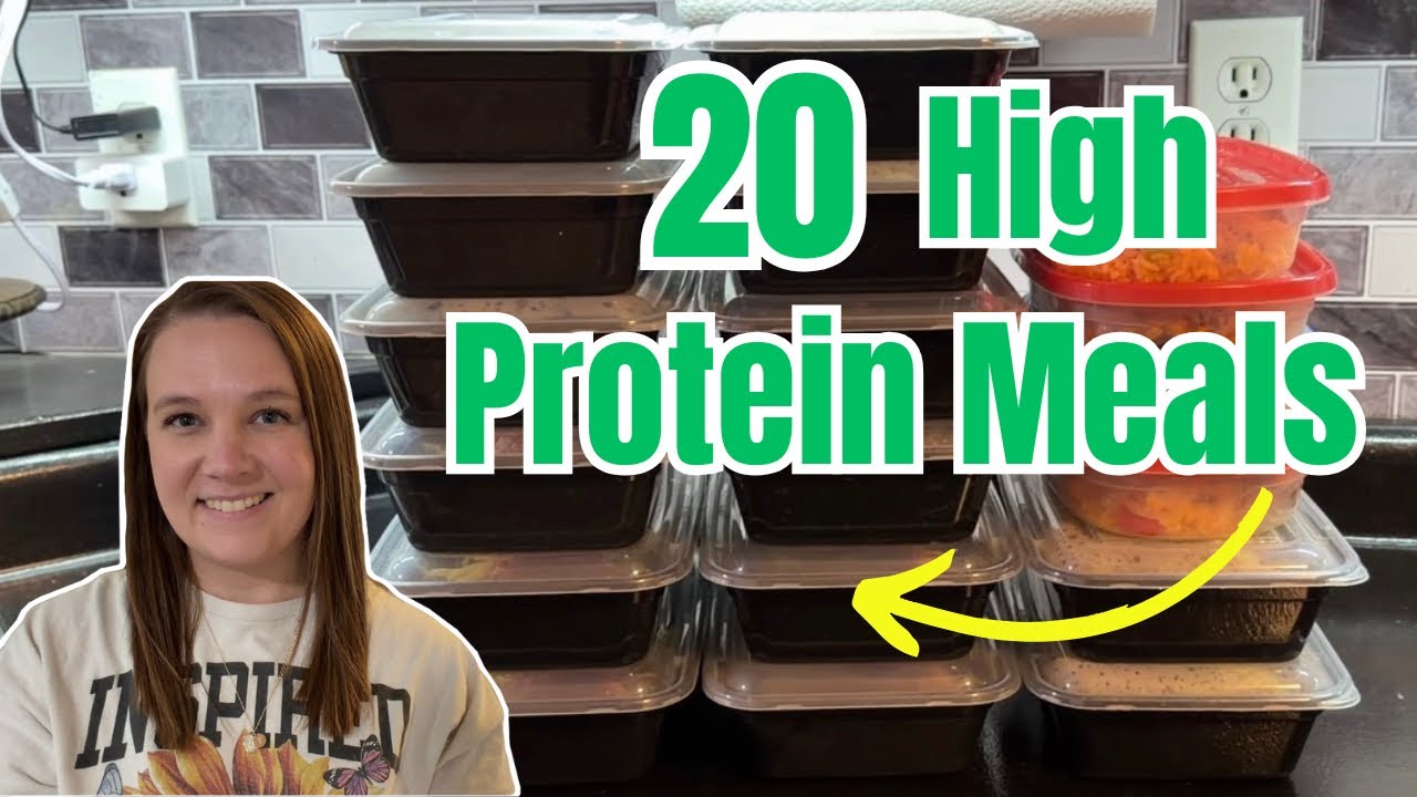 20 High Protein Meals on a Budget | Easy Freezer GLP1 Meal Prep (5 Recipes)
