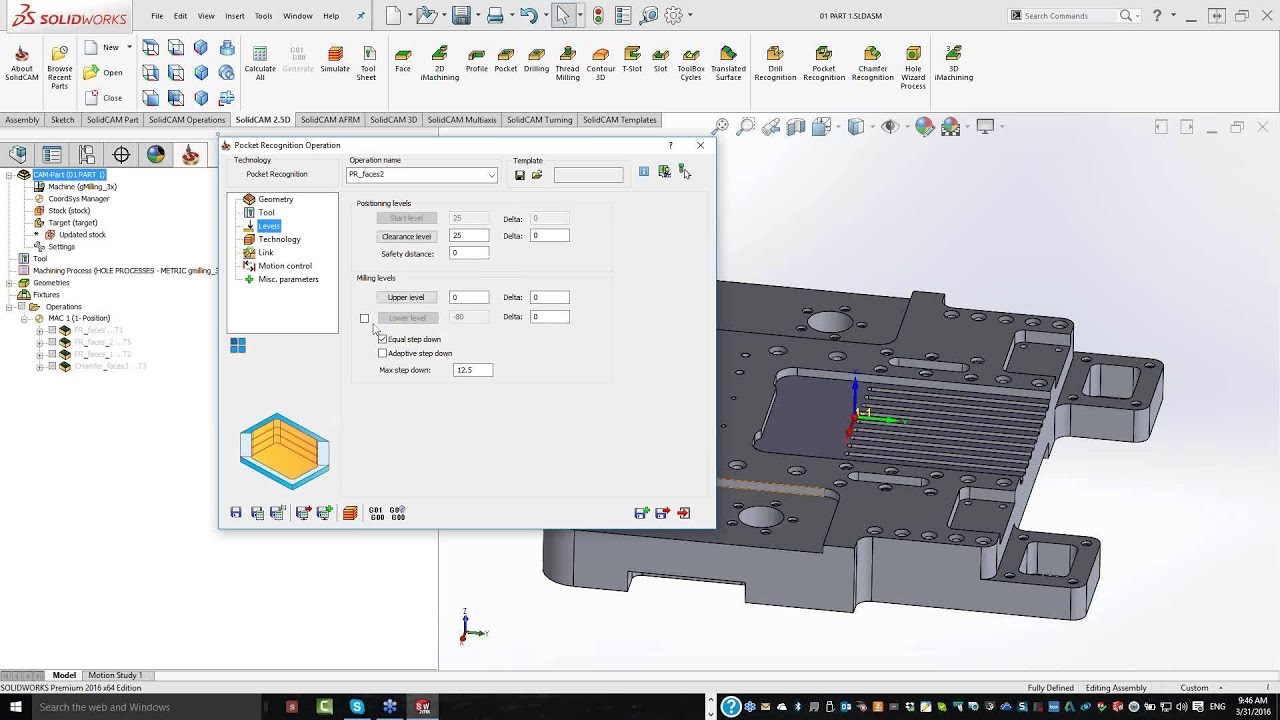 AFRM Capabilities: Pocket Recognition & SOLIDWORKS Hole Wizard Feature Recognition