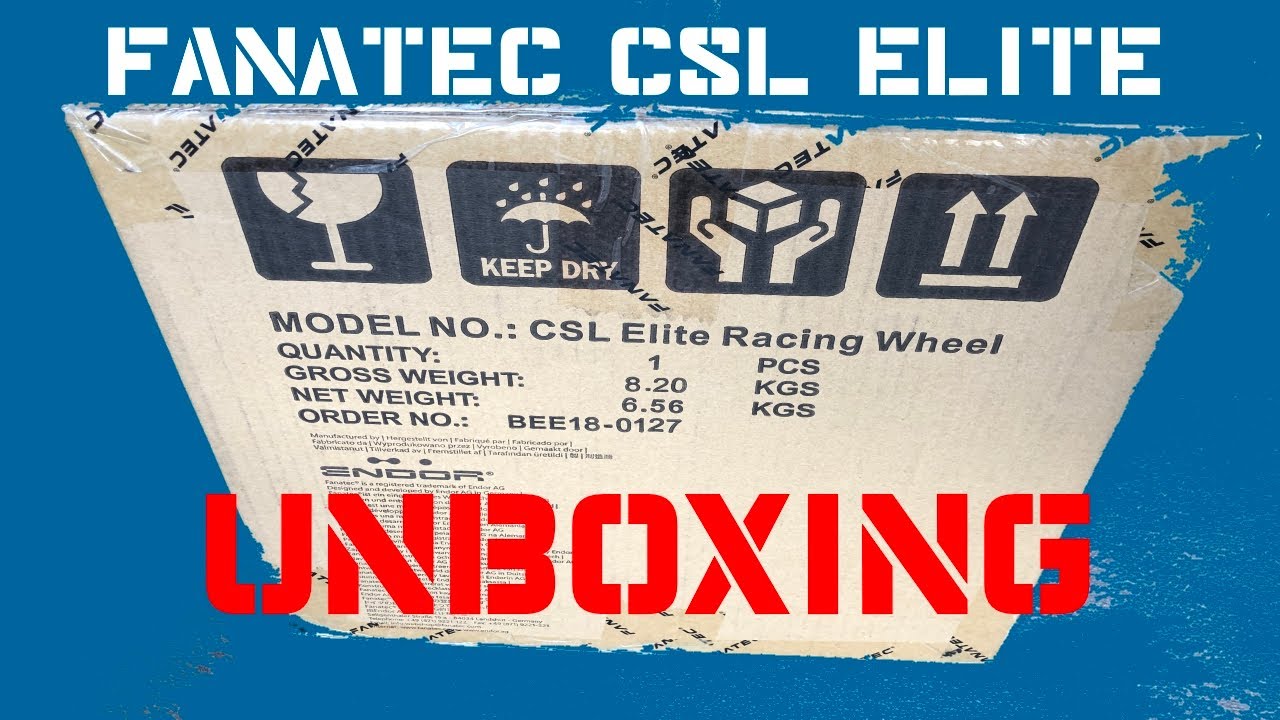 Unboxing Fanatec CSL Elite Racing Wheel lizensiert - das vermutlich schlechteste Unboxing Video