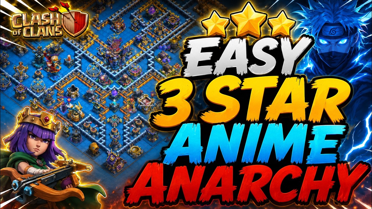 EASY 3 STAR ANIME ANARCHY Attack Guide | Clash of Clans