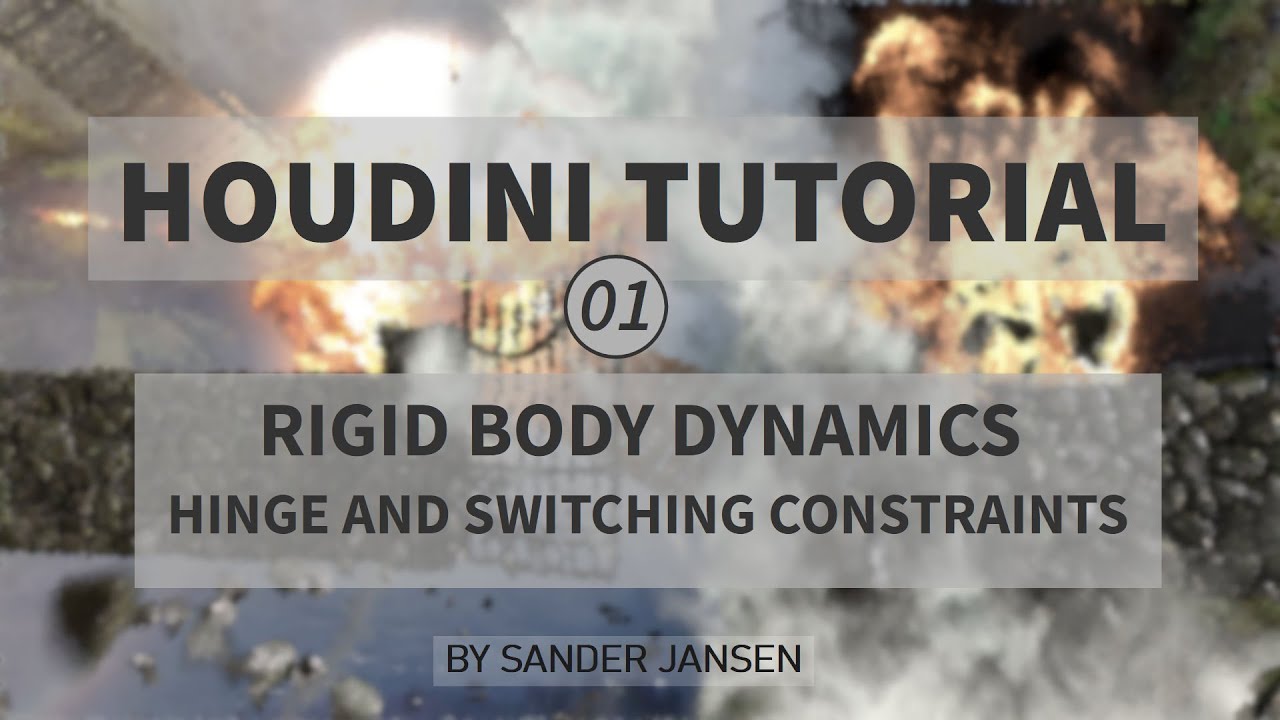 Houdini tutorial: RBD hinge and switching constraints