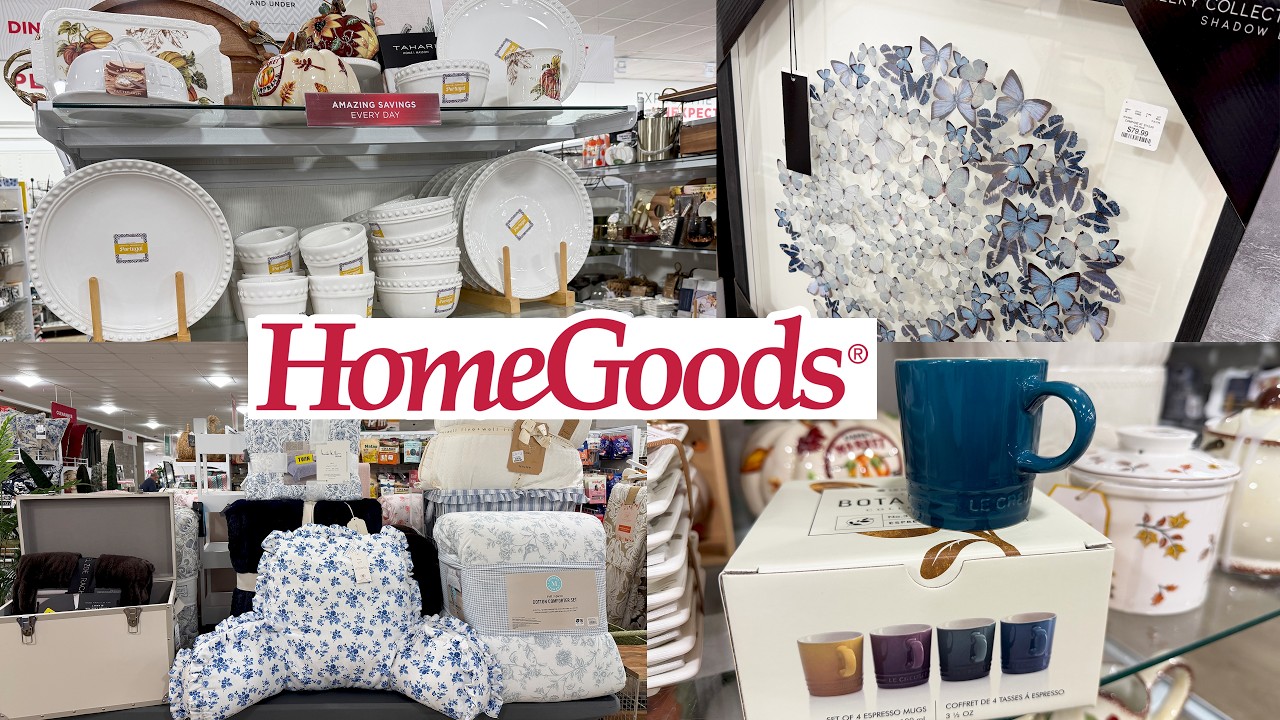 🦋 HOMEGOODS NEW BEAUTIFUL FINDS & HAUL 🩵 PREMIUM BEDDING, DINNERWARE, DECOR & HOME TEXTILES
