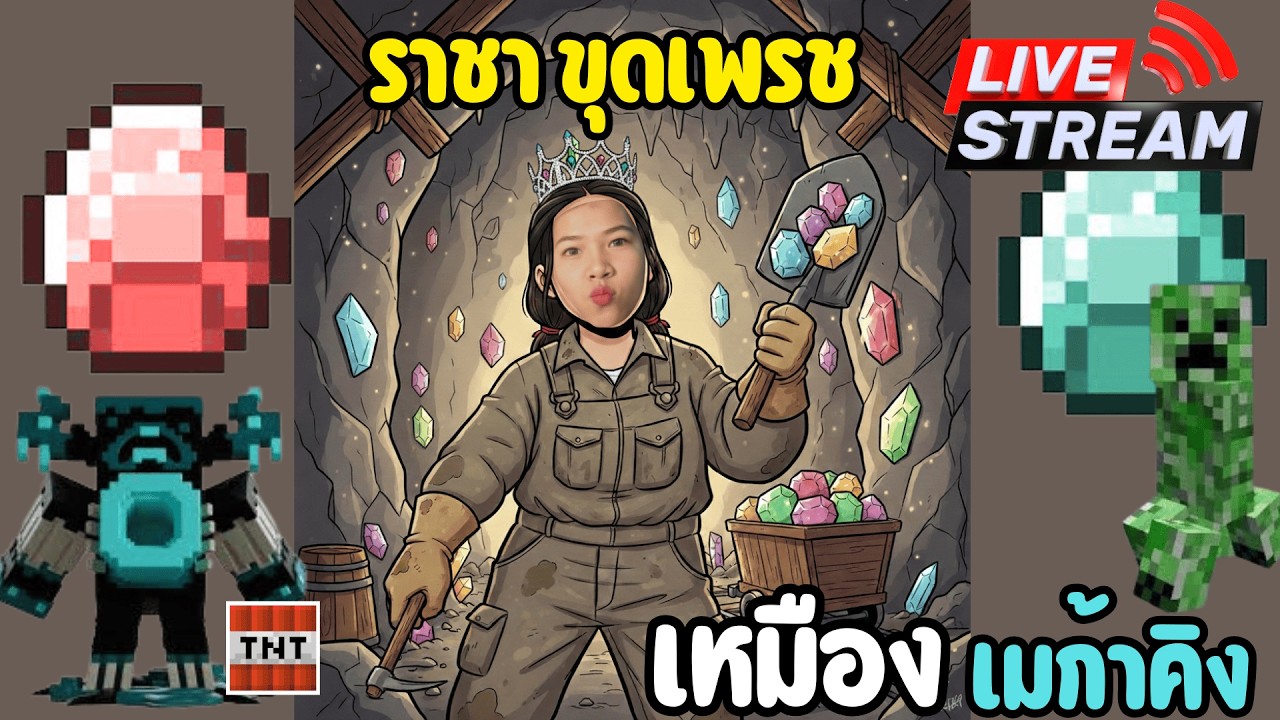 [Live] หาเพรช Minecraft