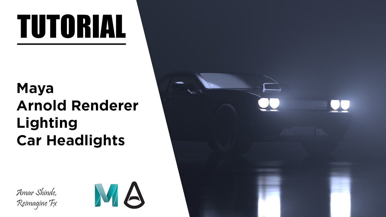 Освещение автомобильных фар в Maya и Arnold Renderer — Учебное пособие