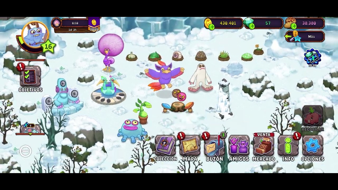 Jugando my singing monsters 