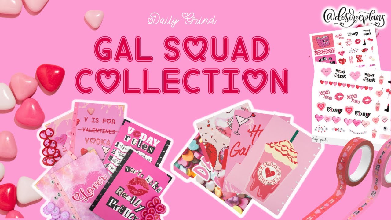 Daily Grind Planner Gal Squad Collection 💋🎀💖Discount Code: DESIREEPLANS #dailygrind