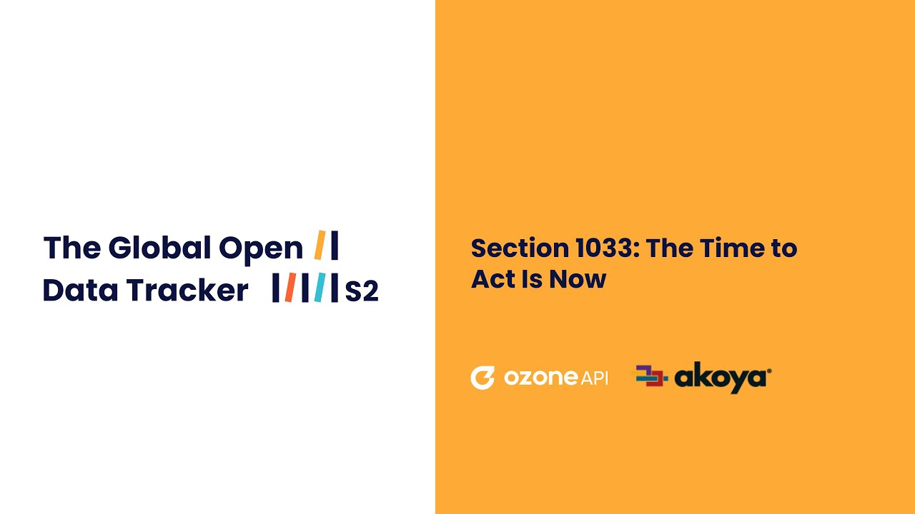 Section 1033: The Time to Act is Now