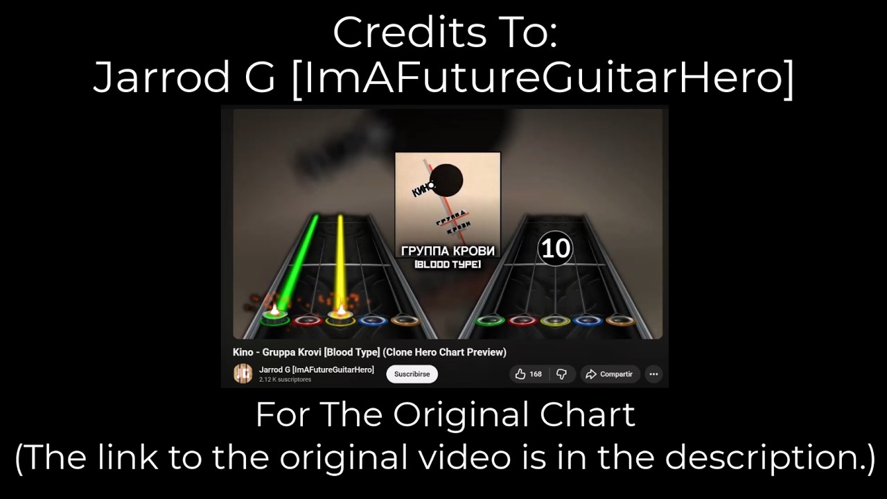 Кино (Kino) – Группа крови (Blood type) (CLONE HERO UNOFFICIAL ENHANCED CHART)